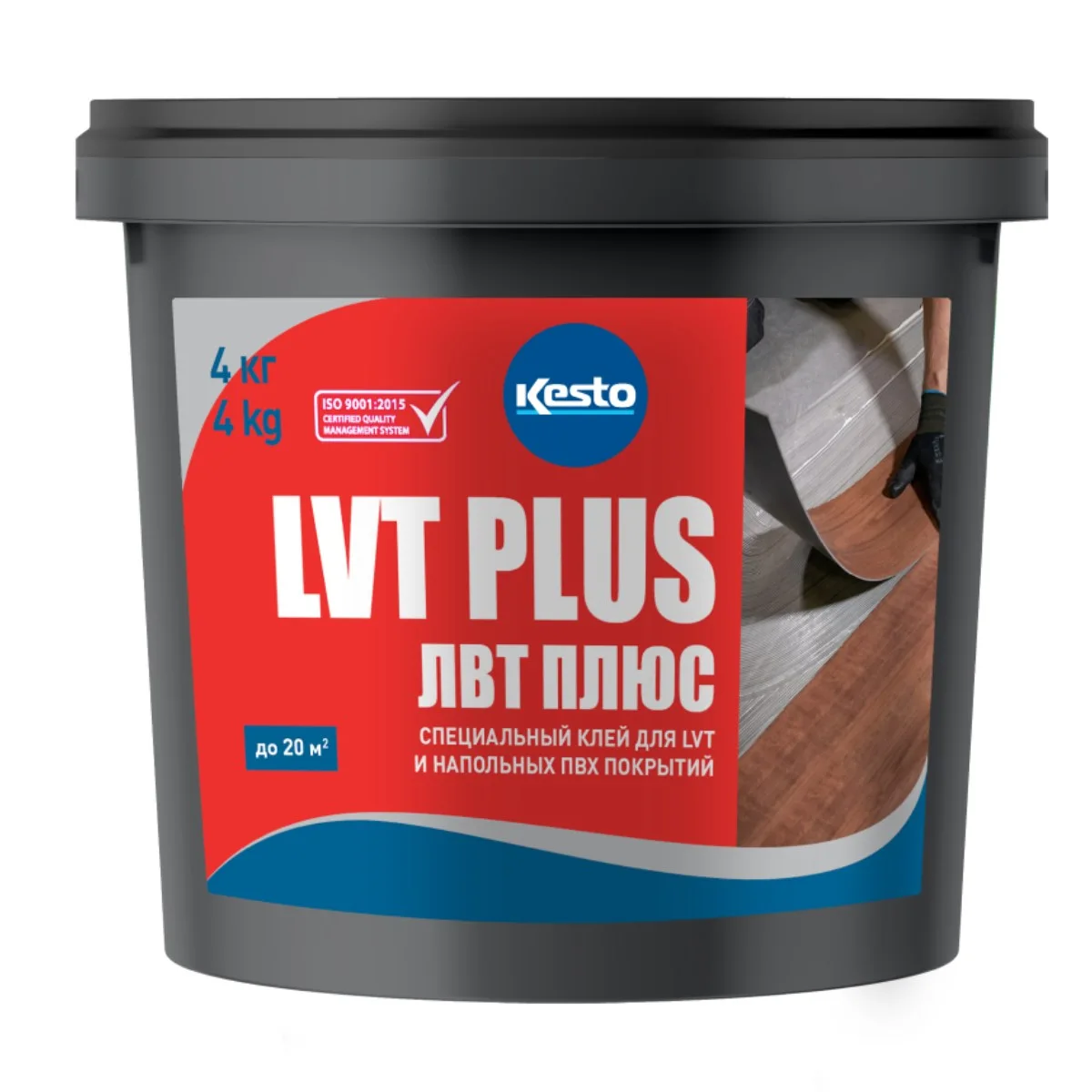 Клей для винилового пола Kesto LVT Plus акриловый 4 кг