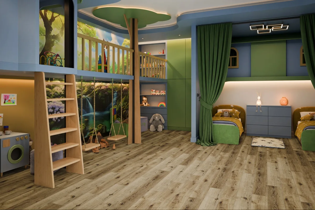 Кварцвиниловая плитка Damy Floor клеевая Family LVT Дуб Провинциальный T7020-4-LVT 1227×187×2,5