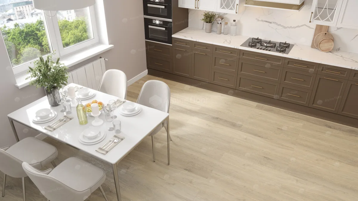 Кварцвиниловый SPC ламинат Alpine Floor Premium XL Дуб Капучино ECO 7-12 1524×180×8