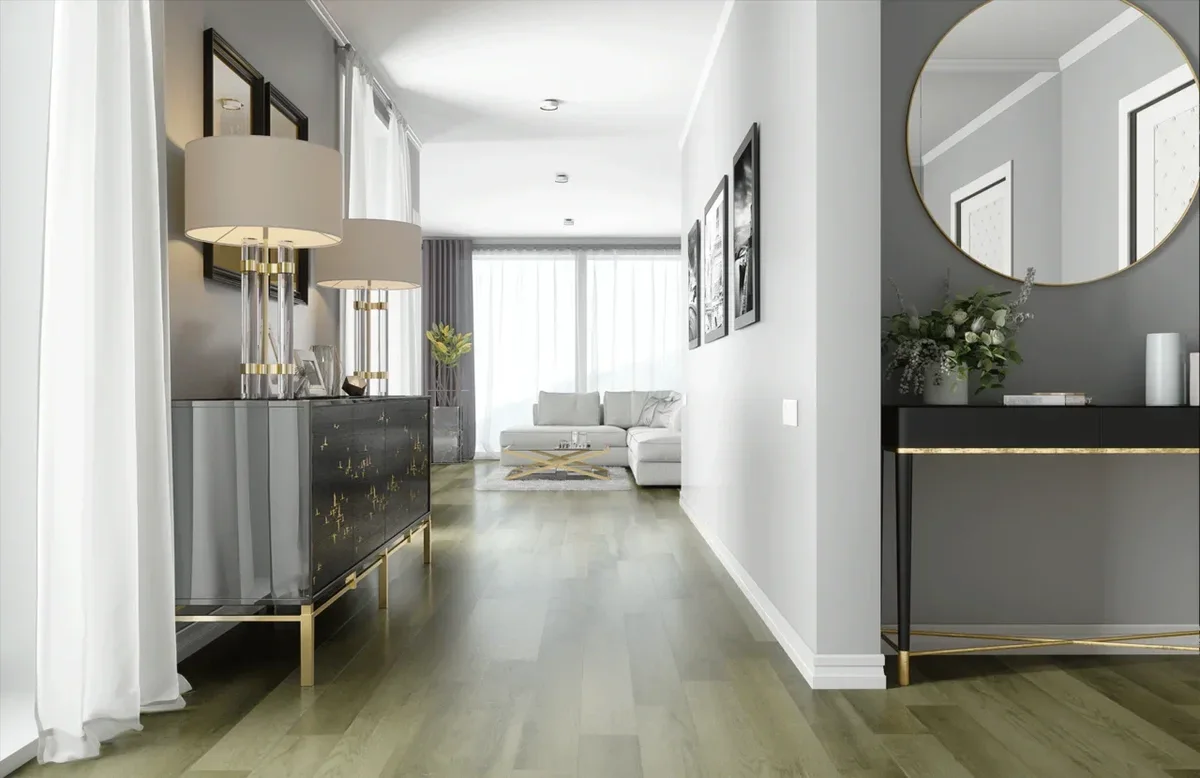 Кварцвиниловый SPC ламинат Home Expert Natural Дуб Весенний луг 0-009 1220×150×3,5
