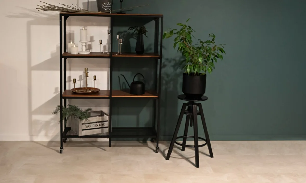Кварцвиниловый SPC ламинат Vinilam Ceramo Stone Бетон Белый 71615 940×470×8