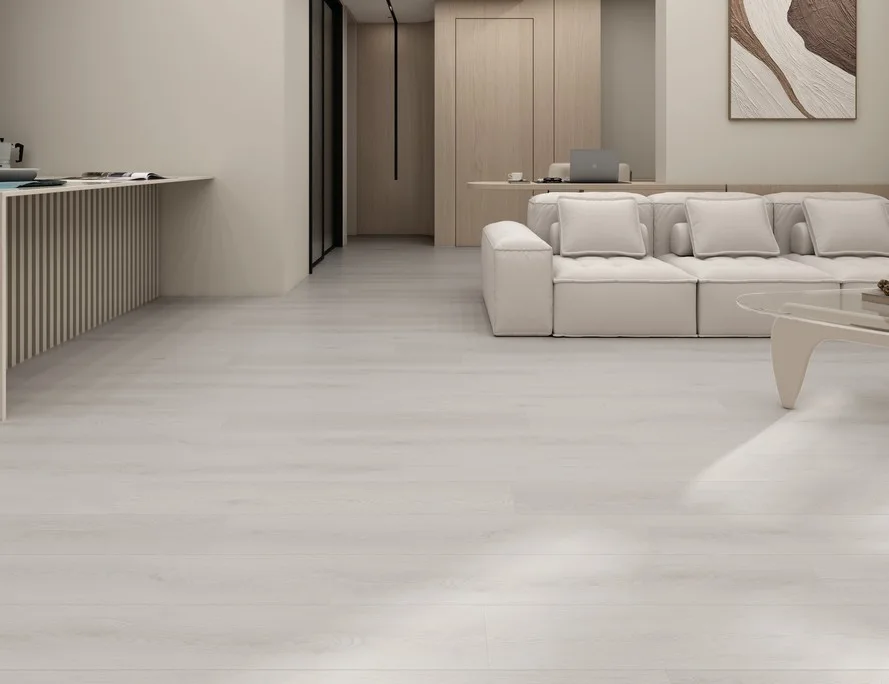 Кварцвиниловый SPC ламинат Evofloor Лайф Дуб Снежный Oak Snow EIR7639-7 1120×184×4,2