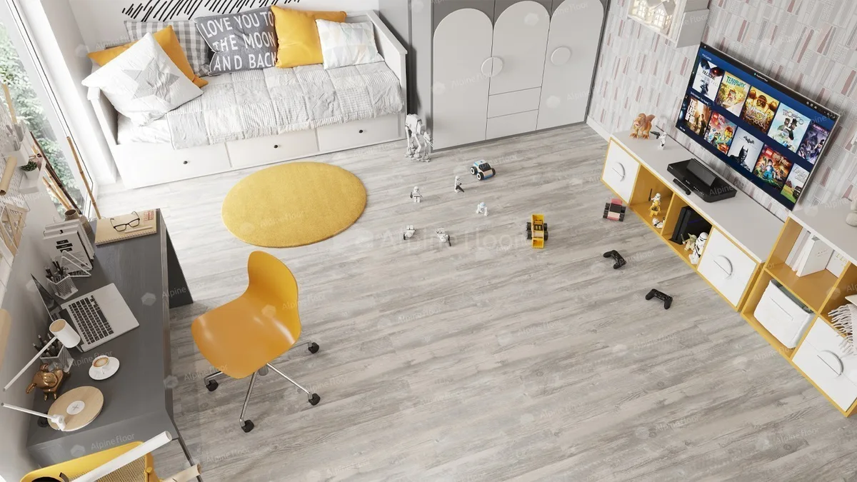 Кварцвиниловая плитка Alpine Floor клеевая Easy Line Акация ECO 3-6 1219,2×184,15×3