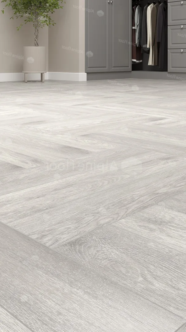 Кварцвиниловый SPC ламинат Alpine Floor Parquet Light Дуб Полис ECO 13-21 венгерская елка 600×125×4