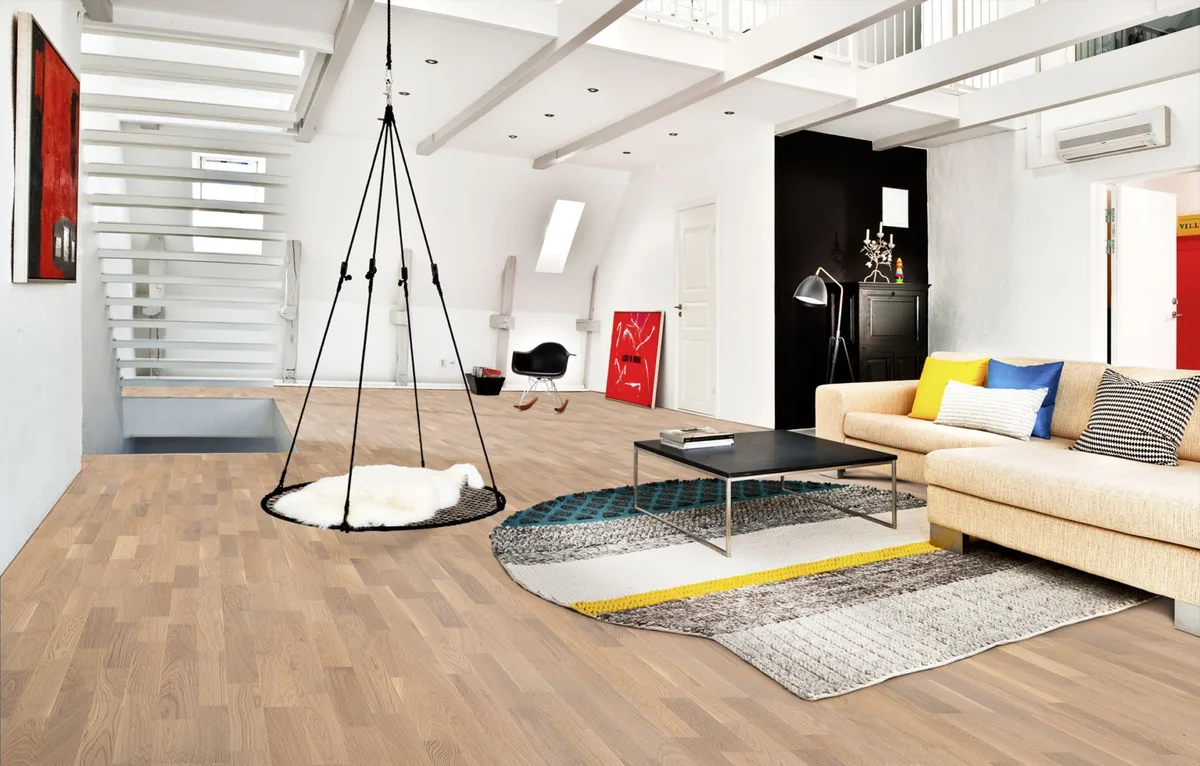 Паркетная доска Kahrs Трес Дуб Абетон Abetone 133NABEK1VKW240 Variation 2423×200×13
