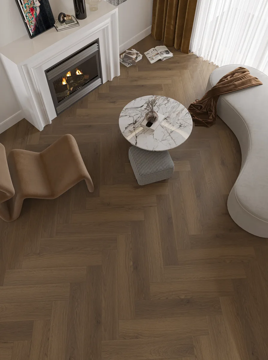 Ламинат My Step Herringbone 12 Руна MS6812 венгерская елка 605×110×12