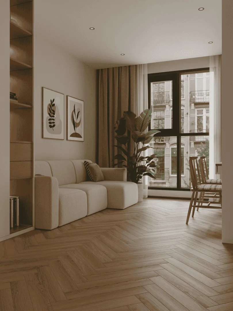 Ламинат Norland Herringbone Elegant Дуб Наксос LF303-36 венгерская елка 600×100×8