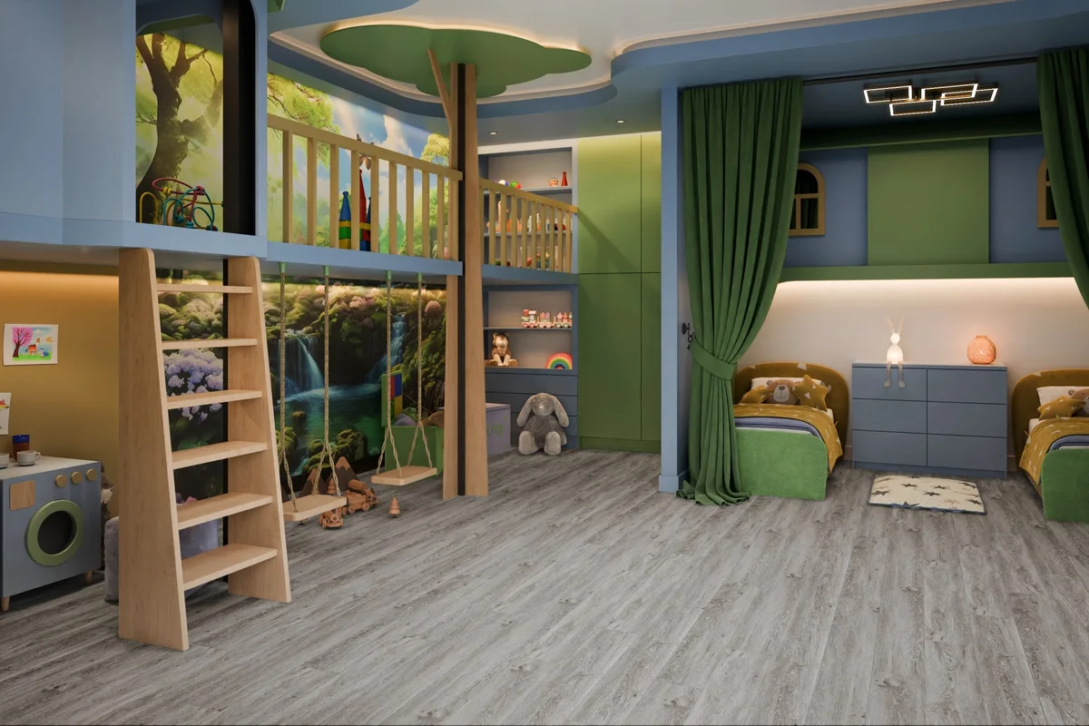 Кварцвиниловая плитка Damy Floor клеевая Family LVT Дуб Английский SL3683-6-LVT 1227×187×2,5