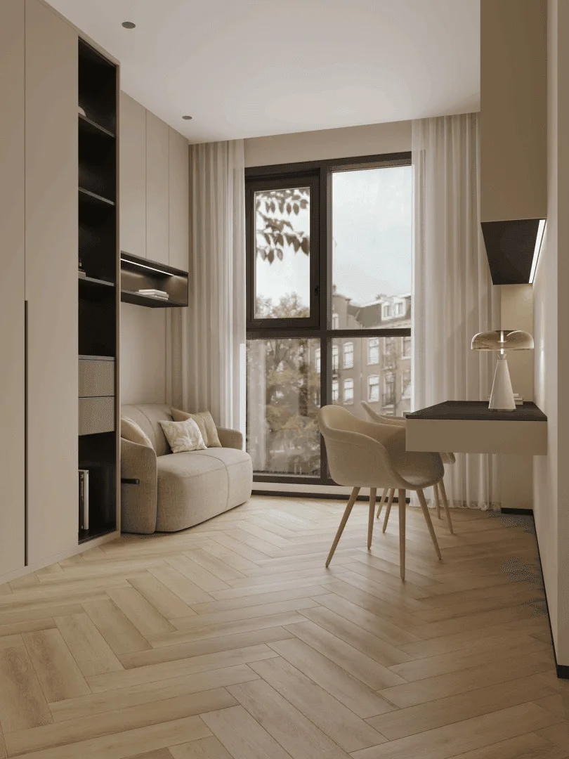 Кварцвиниловая плитка Norland клеевая Parquet LVT Quick Light 1067-3 венгерская елка 590×118×2,5
