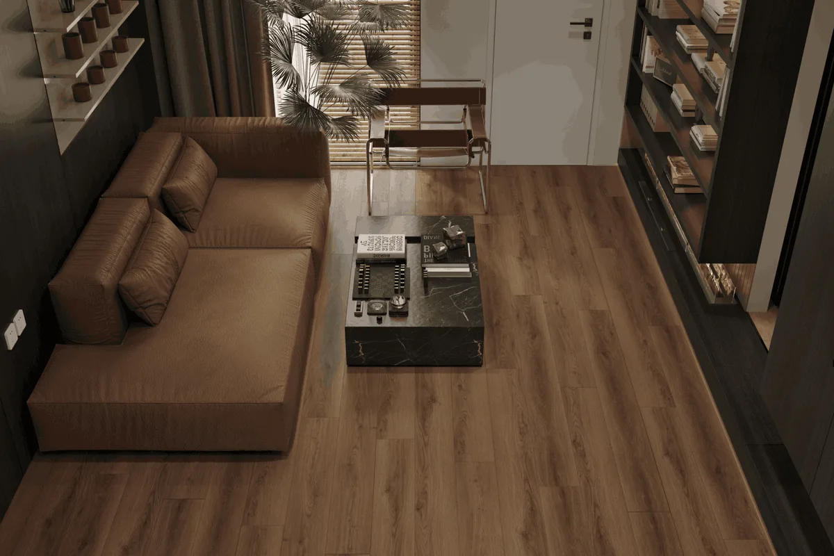 Кварцвиниловый SPC ламинат Alpine Floor Premium XL Дуб Табачный ECO 7-34 1524×180×8