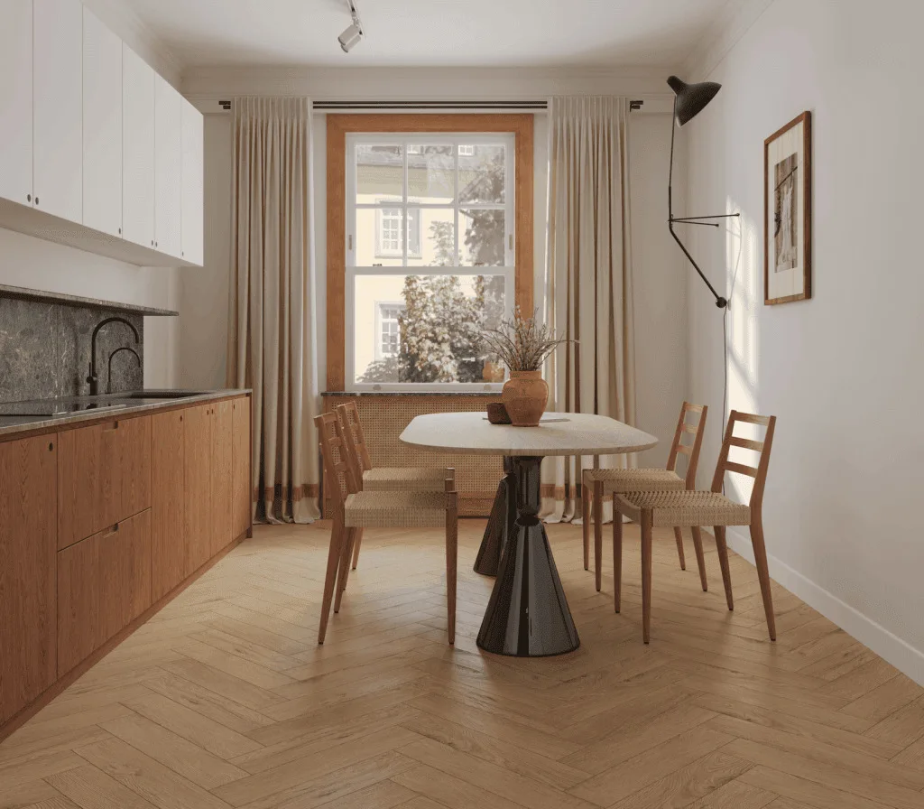 Кварцвиниловый SPC ламинат Norland Parquet S Valena 1055-22 венгерская елка 600×125×4
