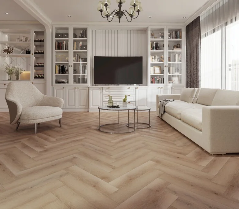 Кварцвиниловый SPC ламинат Evofloor Parguet Click Oak Nordic Дуб Северный HP 0035 венгерская елка 600×125×4