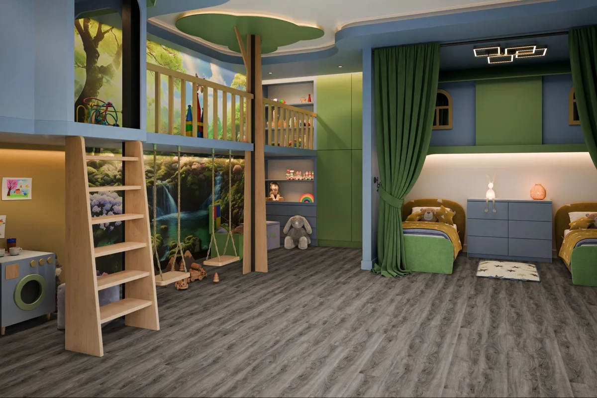 Кварцвиниловый SPC ламинат Damy Floor Family Дуб Кантри TCM359-25 1220×180×4