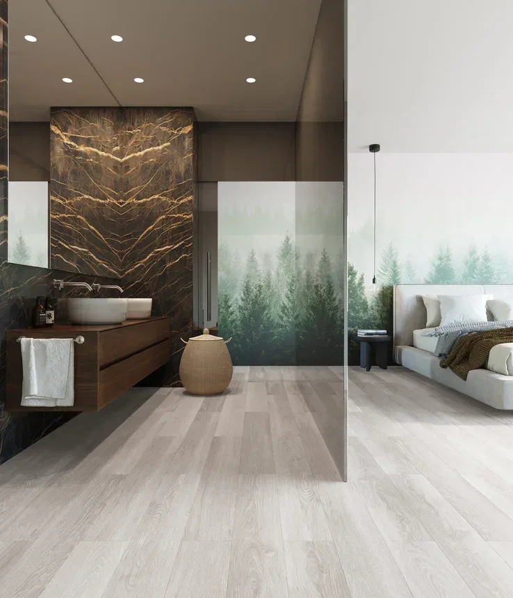 Кварцвиниловая плитка Invictus клеевая Maximus Plank French Oak Polar 1219×178×2,5