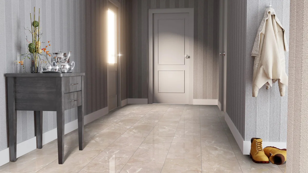 Ламинат Falquon Blue Line Stone 2.0 Botticino Classico Light D2911 глянец 810×400×8