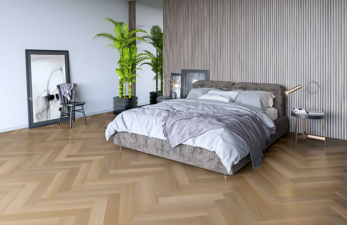 Кварцвиниловый SPC ламинат Fargo Parquet Дуб Сицилия 33-451-02 венгерская елка 615×123×4