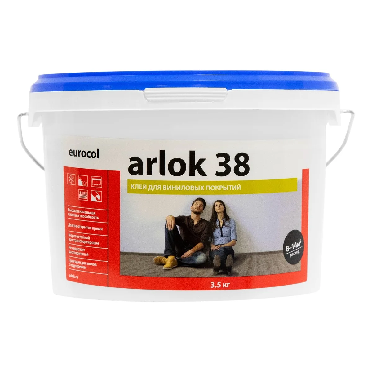 Клей для винилового пола Arlok 38 водно-дисперсионный 3,5 кг