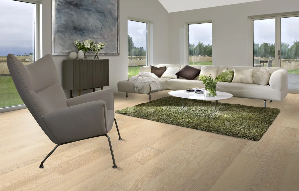 Паркетная доска Kahrs Песочная Ясень Фалстербо Falsterbo 152N55AK0VKW240 Calm 2423×200×15