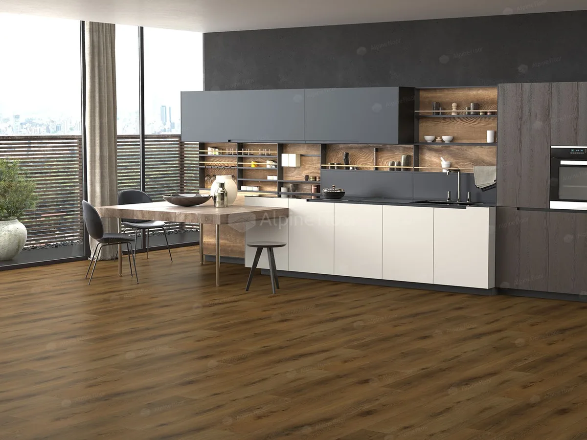 Кварцвиниловый SPC ламинат Alpine Floor Premium XL Дуб Марко ECO 7-32 1800×229×8
