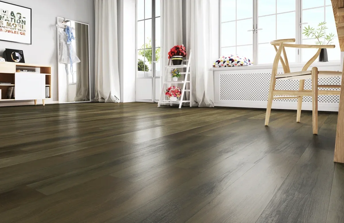 Кварцвиниловый SPC ламинат Home Expert Natural Гикори натуральный 1212 / 71W908 1220×150×3,5
