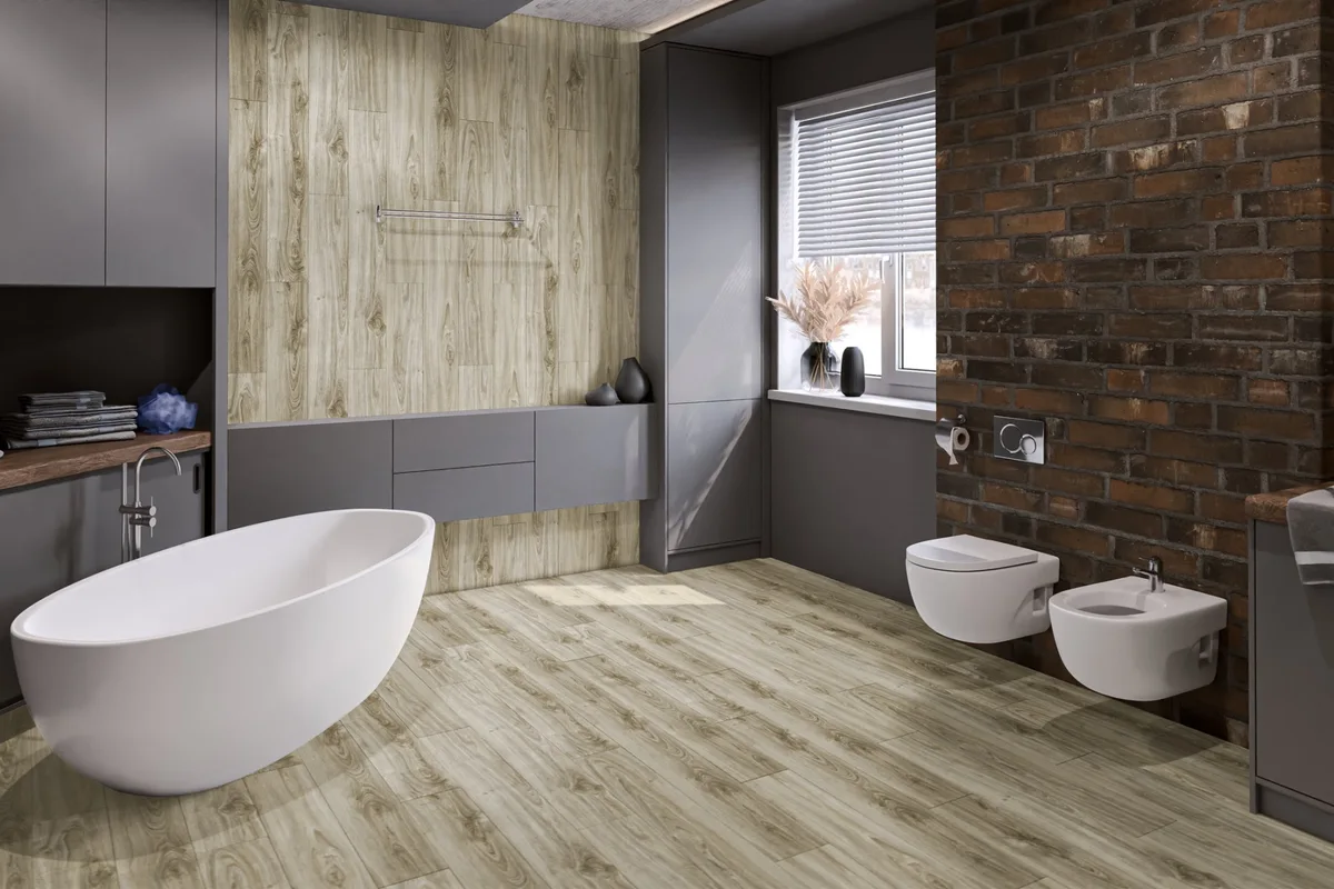 Кварцвиниловый SPC ламинат Damy Floor Family Дуб Белый SL3739-3 1220×180×4