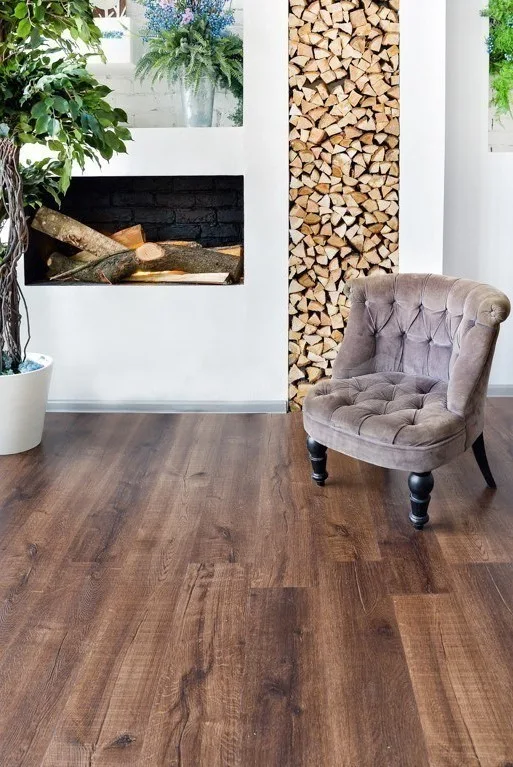 Кварцвиниловый SPC ламинат Alpine Floor Real Wood Дуб Мокка ECO 2-2 1220×183×6