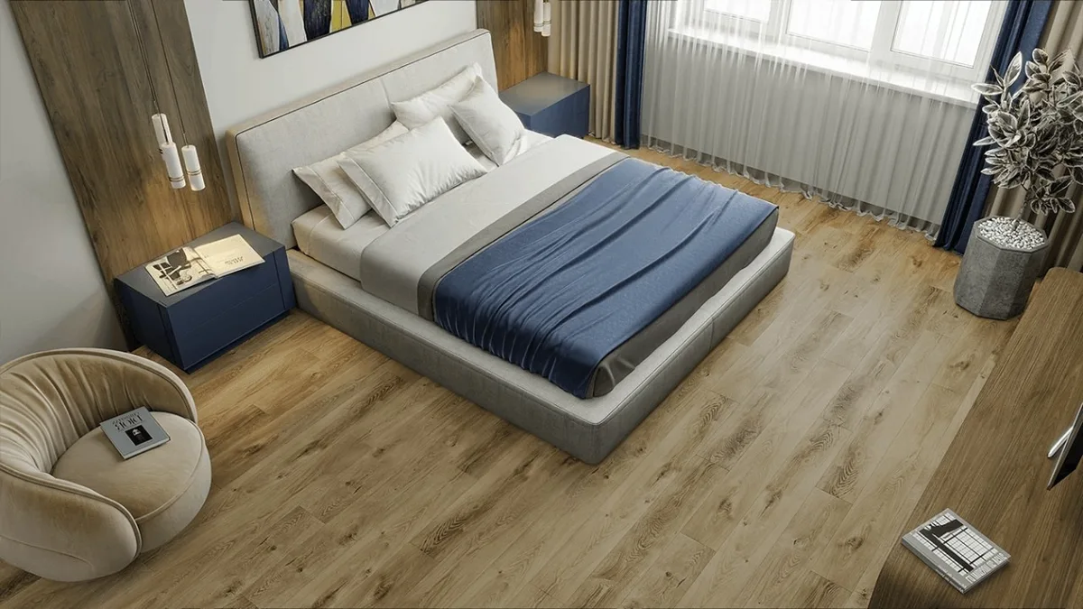 Кварцвиниловая плитка Alpine Floor клеевая Liberty Loose Lay Дуб Натуральный Отбеленный ECO 23-3 1227×187×5