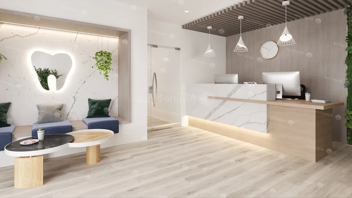 Кварцвиниловая плитка Alpine Floor клеевая Ultra Дуб Полярный ECO 5-19 1219,2×184,15×2