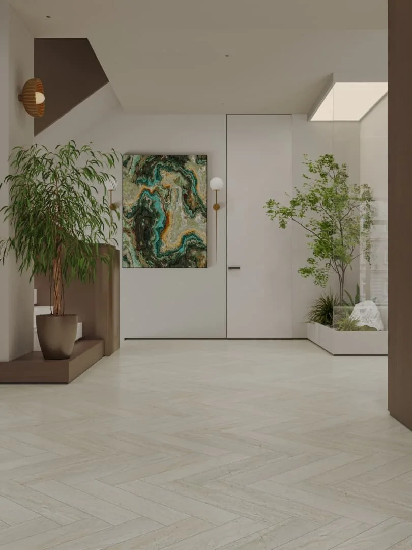 Кварцвиниловый SPC ламинат Alpine Floor Адамант Паркет Лу ECO 31-6-R венгерская елка 600×125×5