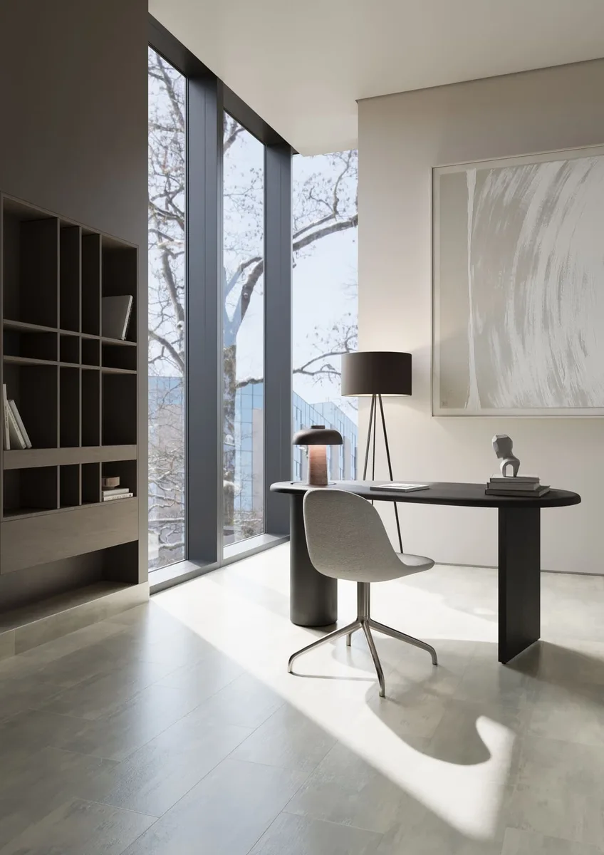 Кварцвиниловая плитка Fargo клеевая Stone LVT Бетон Норд 48143-13 606×303×2,5