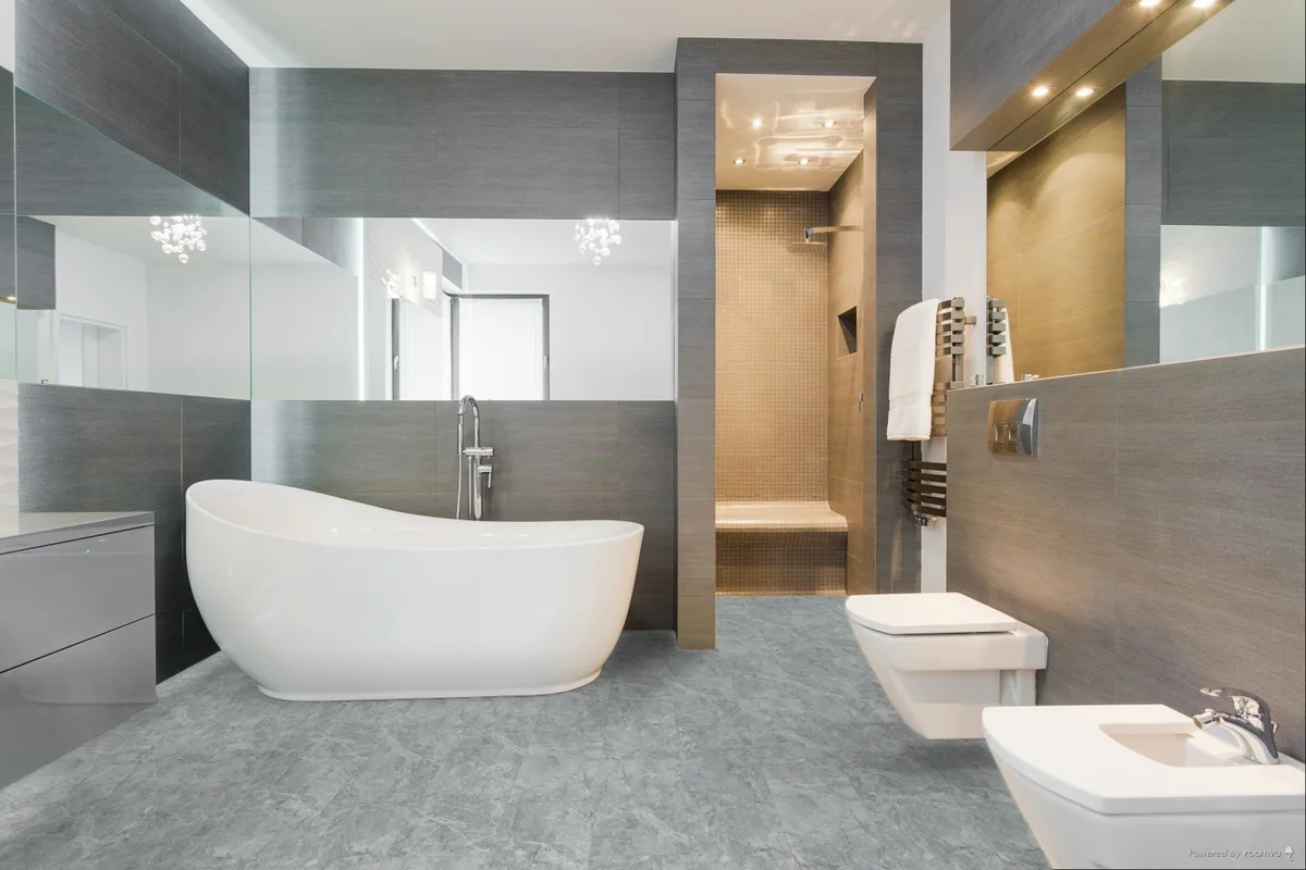Кварцвиниловая плитка Fargo клеевая Stone LVT Травертин Арктический 48116-01 606×303×2,5