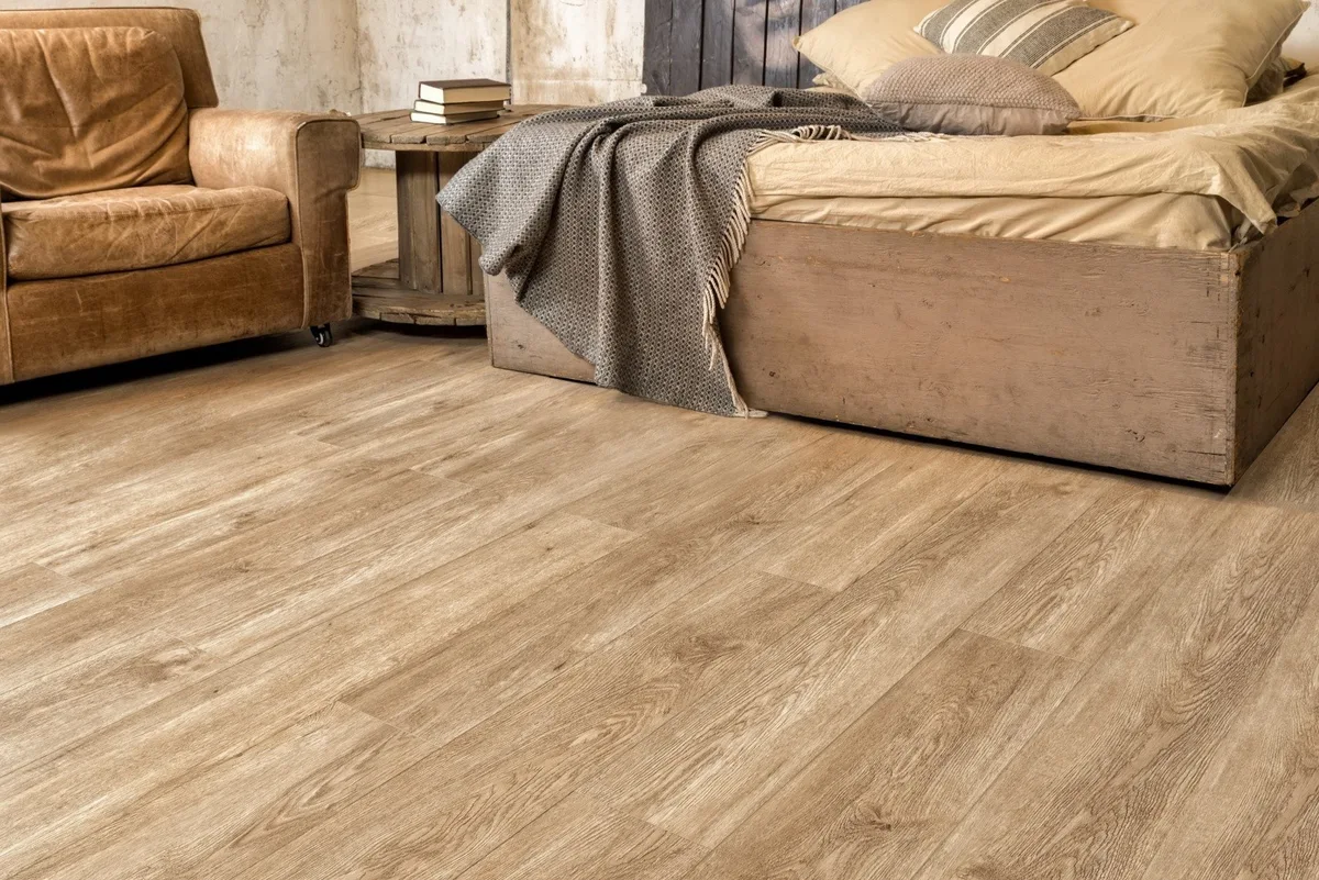 Кварцвиниловый SPC ламинат Alpine Floor Grand Sequoia Light Миндаль ECO 11-601 1220×183×3,5