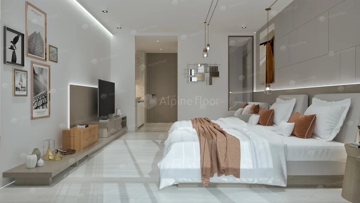 Кварцвиниловый SPC ламинат Alpine Floor Intense Белый Лес ECO 9-9 1220×183×6