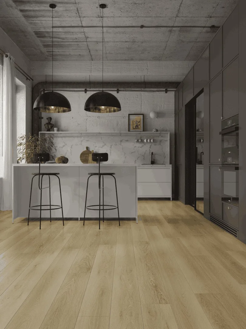 Кварцвиниловый SPC ламинат Alpine Floor Premium XL Дуб Эбеновый ECO 7-41 1524×180×8