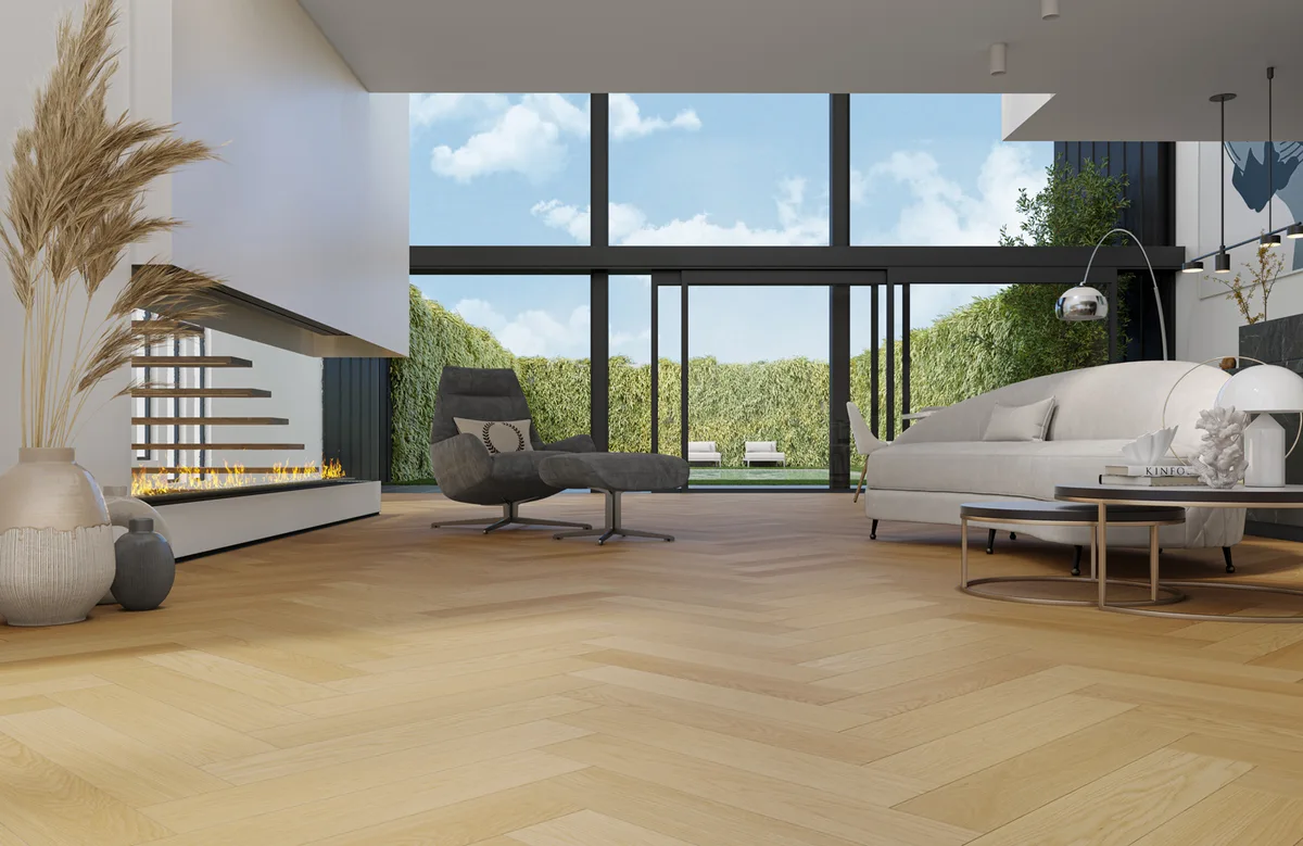 Композитная паркетная доска Quartz Parquet Елка Дуб тоскана 33-407 венгерская елка 635×127×5