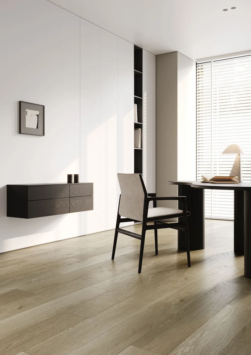 Кварцвиниловый SPC ламинат Fargo Bevel Дуб Людвиг 50-2123-36 1220×182×6