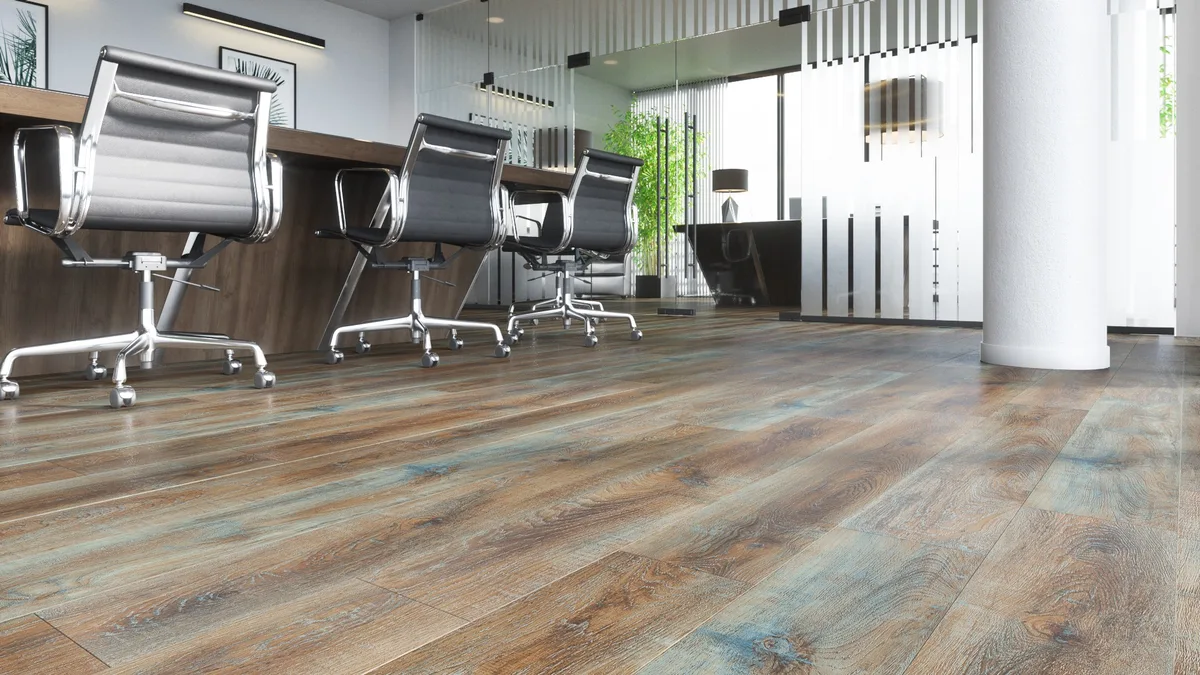 Кварцвиниловый SPC ламинат Fargo Comfort Дуб Карамельный 366-2B 1220×180×4