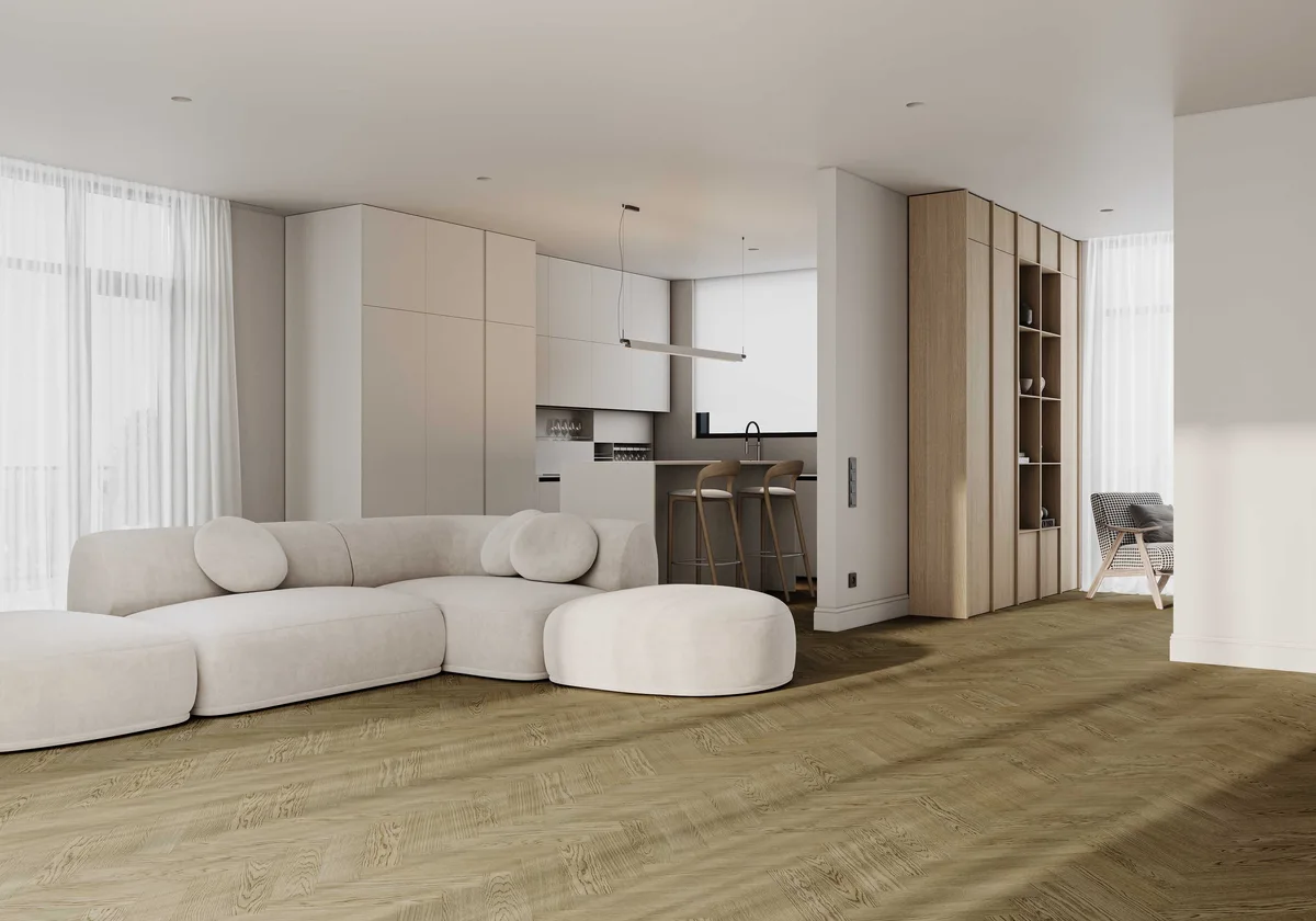 Композитная паркетная доска Quartz Parquet Штучный паркет Дуб Конго 44-1258-54 венгерская елка 400×100×5