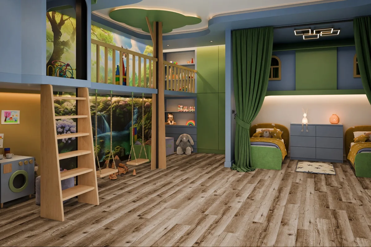 Кварцвиниловая плитка Damy Floor клеевая Family LVT Дуб Изысканный JC8271-7-LVT 1227×187×2,5