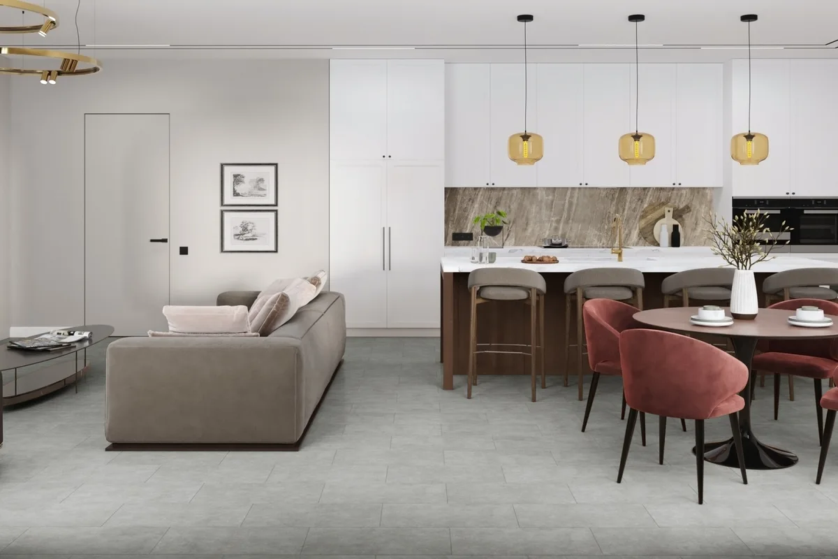 Кварцвиниловый SPC ламинат Damy Floor Ascent Strong Броуд-Пик 125-2-ST 610×305×5,2