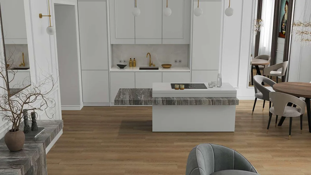 Кварцвиниловая плитка Alpine Floor клеевая Ultra Дуб Фридрих ЕСО 5-42 1219,2×184,15×2
