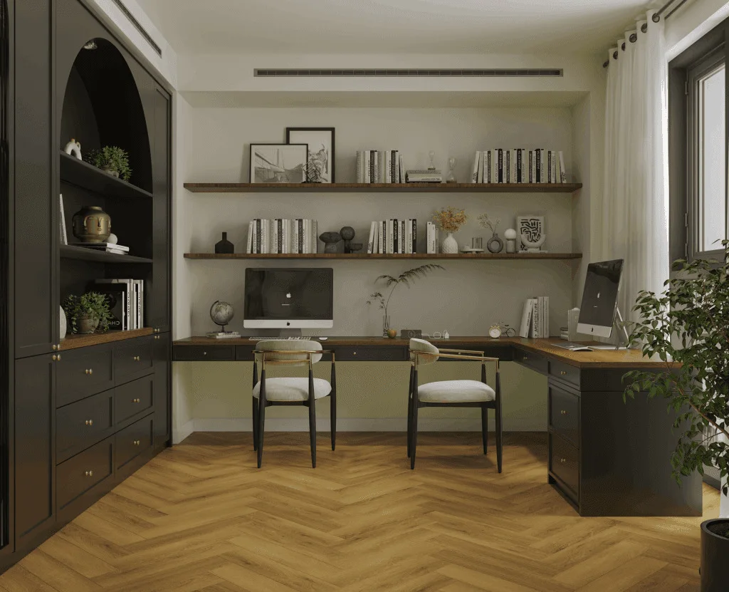 Кварцвиниловая плитка Norland клеевая Parquet S LVT Seliger 1056-9 венгерская елка 590×118×2,5