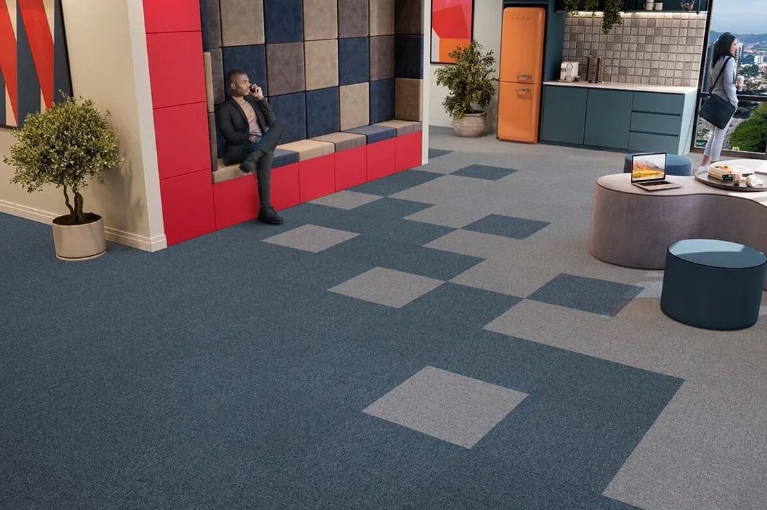 Ковровая плитка Bonkeel Space Blue 500×500×5,9