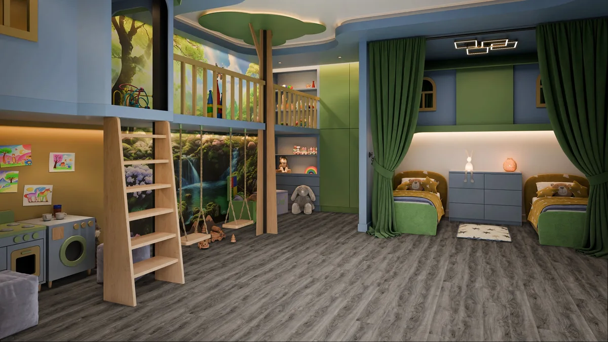 Кварцвиниловая плитка Damy Floor клеевая Family LVT Дуб Кантри TCM359-25-LVT 1227×187×2,5
