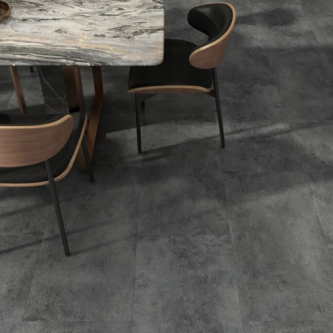 Кварцвиниловая плитка Evofloor клеевая Stone Glue Темный Бетон Dark Concrete SG 4-007 914×457×2,5