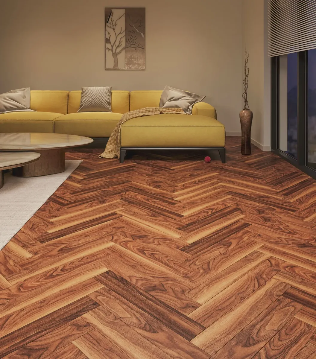 Ламинат My Step Herringbone 12 Szelid MS3512 венгерская елка 600×100×12