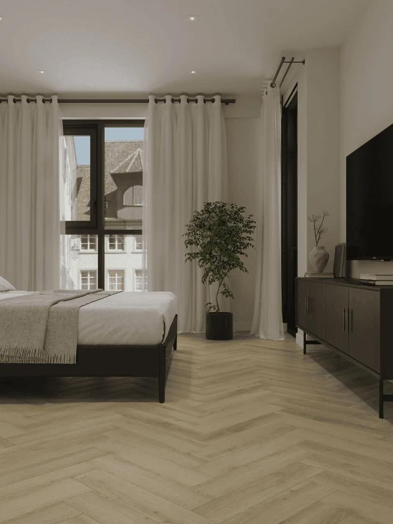 Кварцвиниловый SPC ламинат Norland Parquet Instant Light 1066-4 венгерская елка 600×125×4