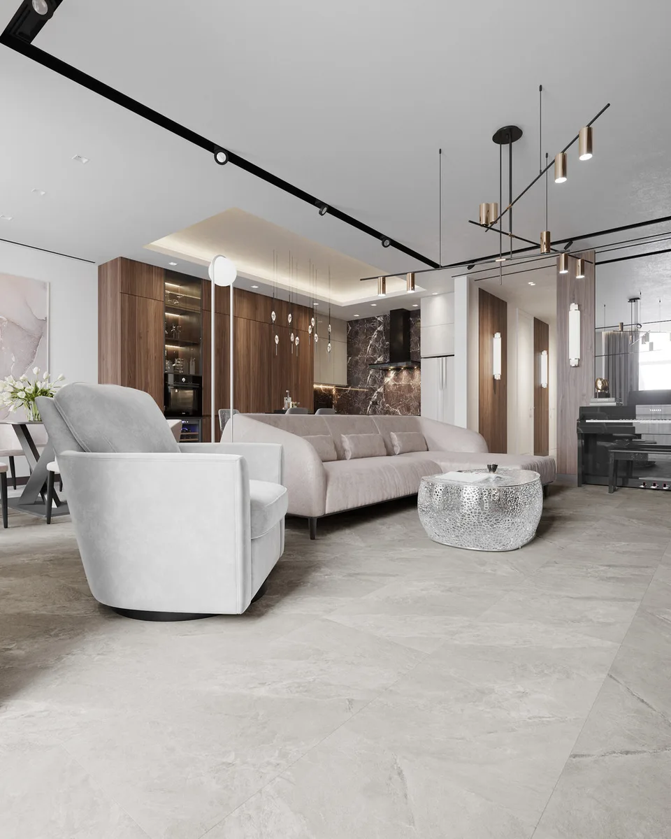 Кварцвиниловый SPC ламинат Vinilam Ceramo Stone Тосканский Камень 91902 940×470×8