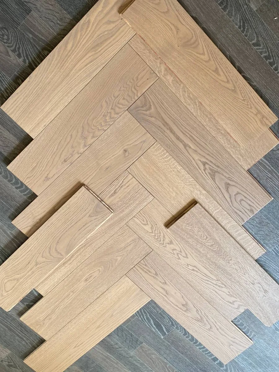 Инженерная доска Епаркет Дуб Шуя натур УФ лак венгерская елка 540×90×15