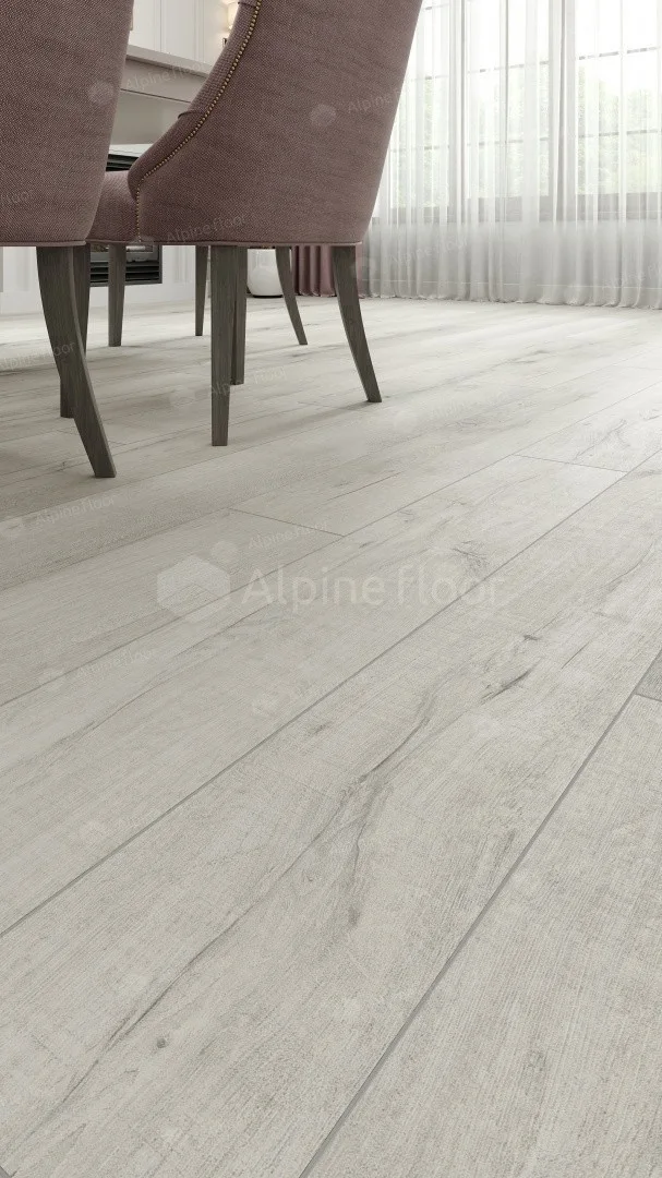 Кварцвиниловый SPC ламинат Alpine Floor Premium XL Дуб Слоновая кость ECO 7-17 1220×183×8